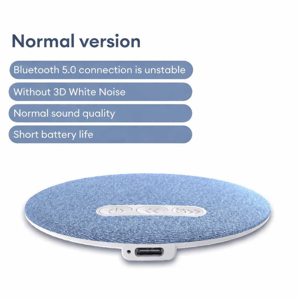 Ultra-Thin Pillow Speaker for Side Sleepers | Under Pillow Sleep Speaker for Music, White Noise & Private Listening