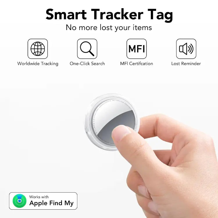 Compact GPS Tracker – Keep Cars & Pets Safe, Works with Apple Find My, Waterproof, No Subscription