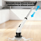 Cordless Electric Spin Scrubber – Waterproof, Adjustable Speed & Extendable Handle, Multi-Surface Cleaning Brush for Bathroom & Kitchen