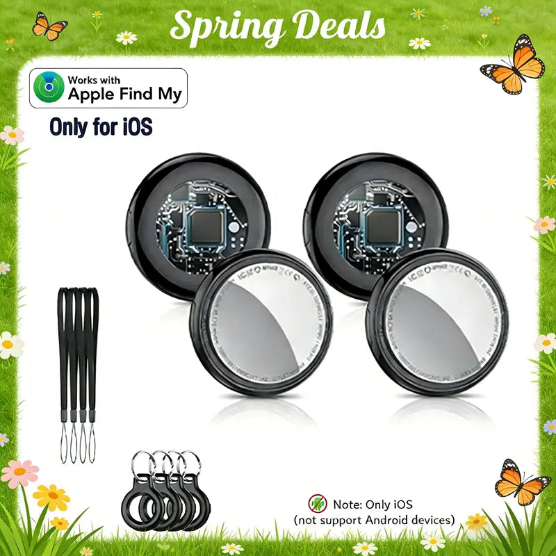 Compact GPS Tracker – Keep Cars & Pets Safe, Works with Apple Find My, Waterproof, No Subscription